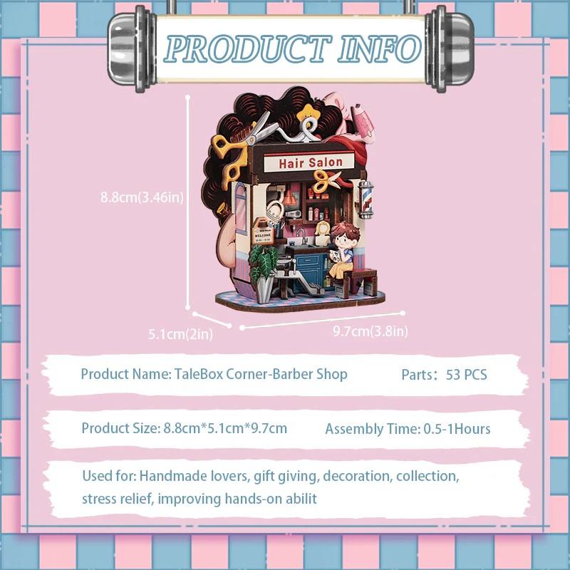 TALEBOX CORNER - Mini House Kit - Hair Salon - 53pc - 6