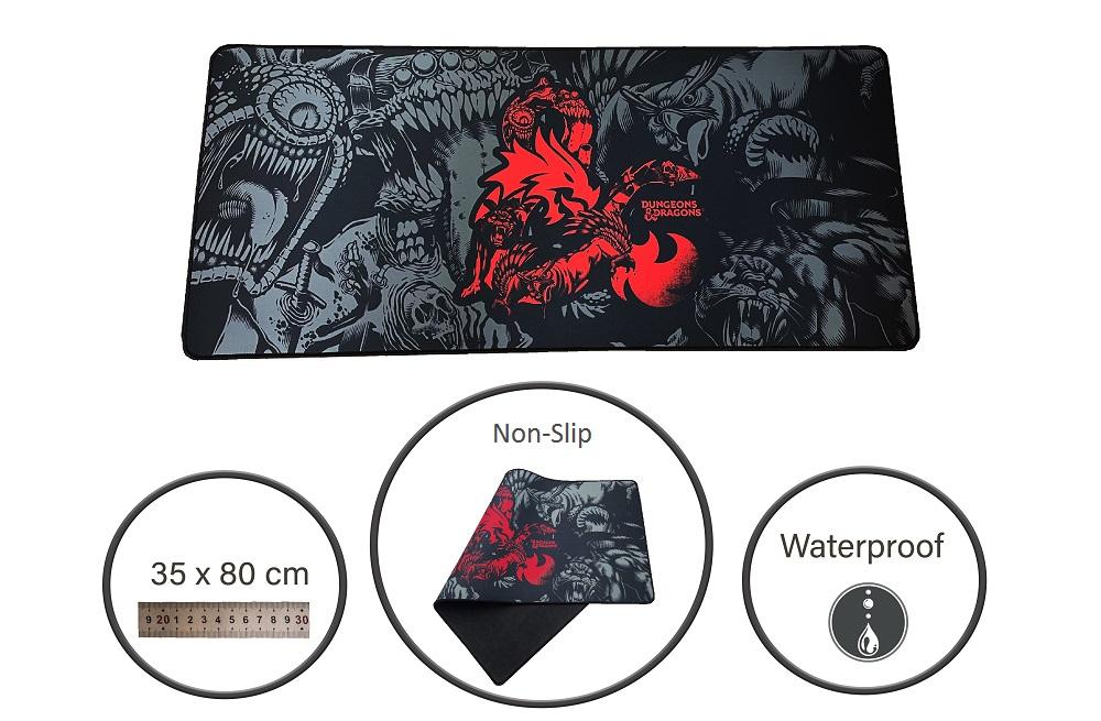 DONJONS & DRAGONS - Logo - Tapis de Bureau - 80x35x4 cm - 2