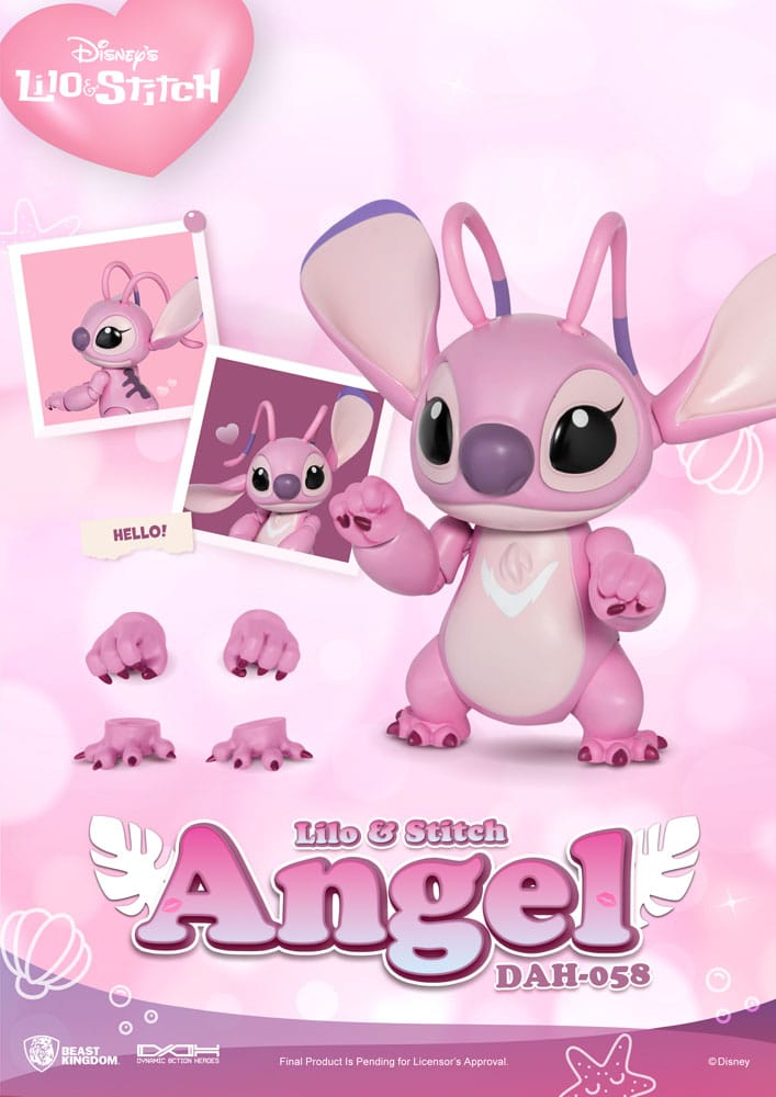 Banpresto Disney Lilo & stitch stitch fluffy puffy angel pink