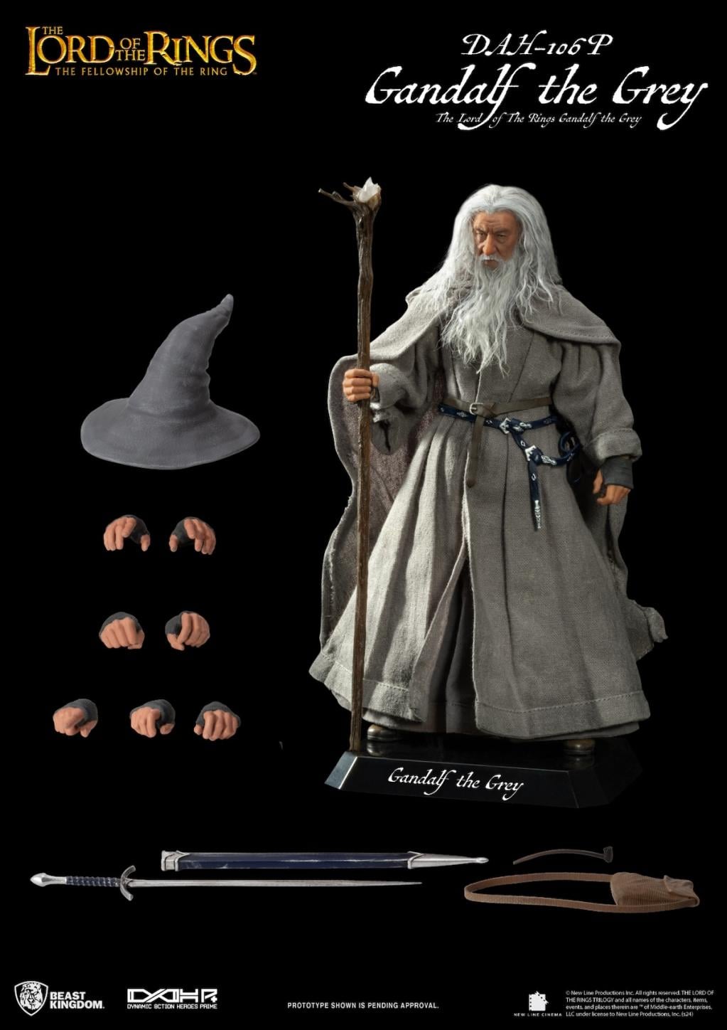 LORD OF THE RINGS - Gandalf The Grey- Statue 20.5cm - 6