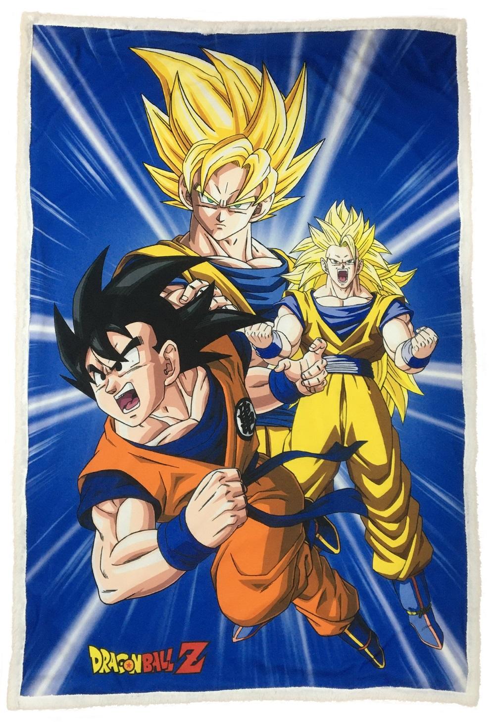 Dragon Ball Z Coperta In Pile 100x150 Cm - Ufficiale, Morbidissima, Con Vegito, Multicolore