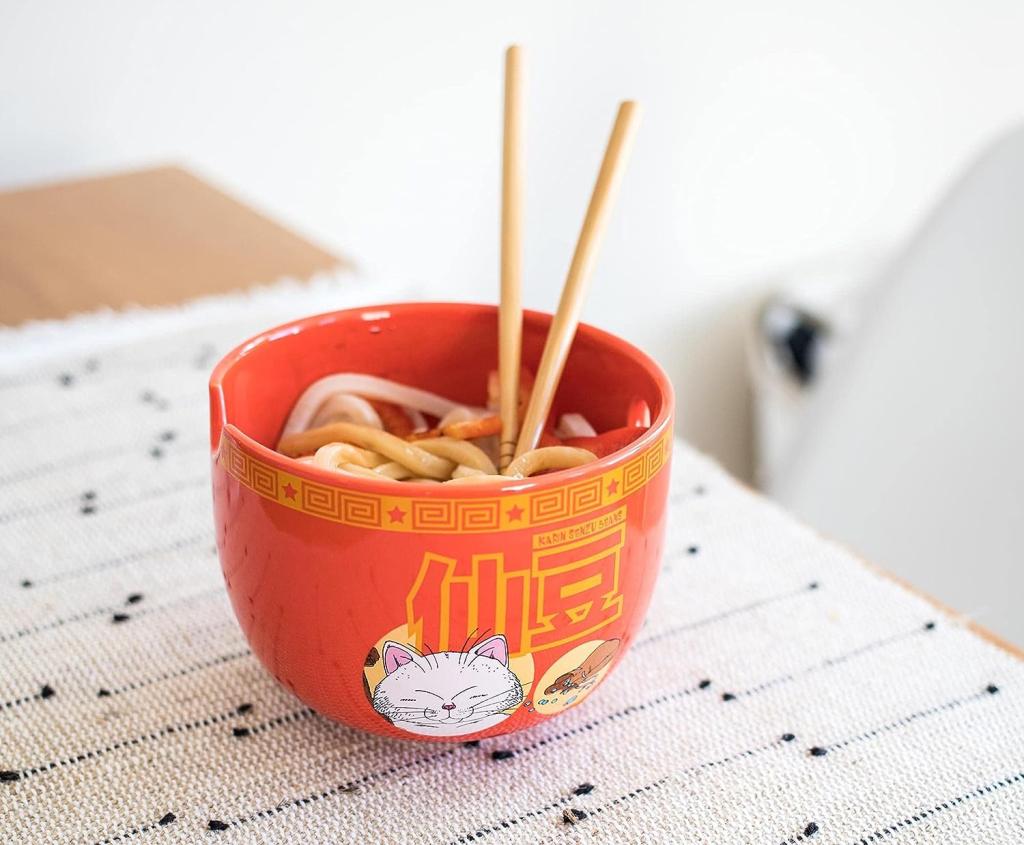 DRAGON BALL - Bol à Ramen avec Baguette 470ml - Red Cat - 5