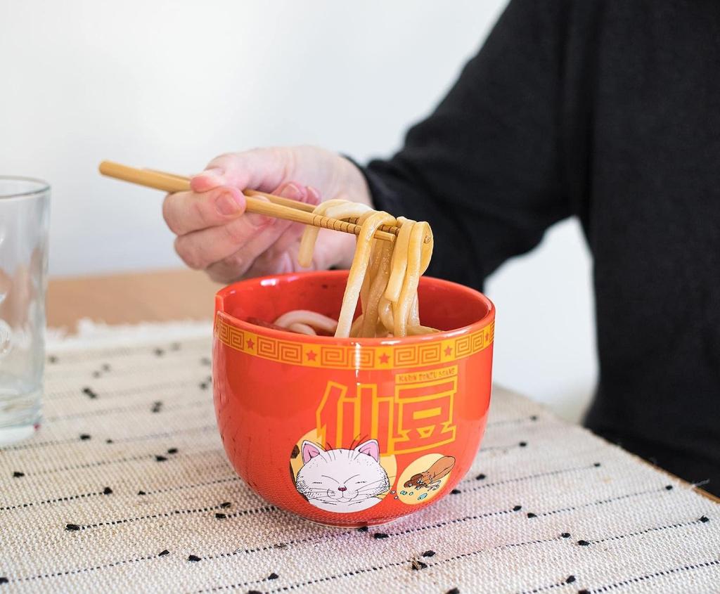 DRAGON BALL - Bol à Ramen avec Baguette 470ml - Red Cat - 6
