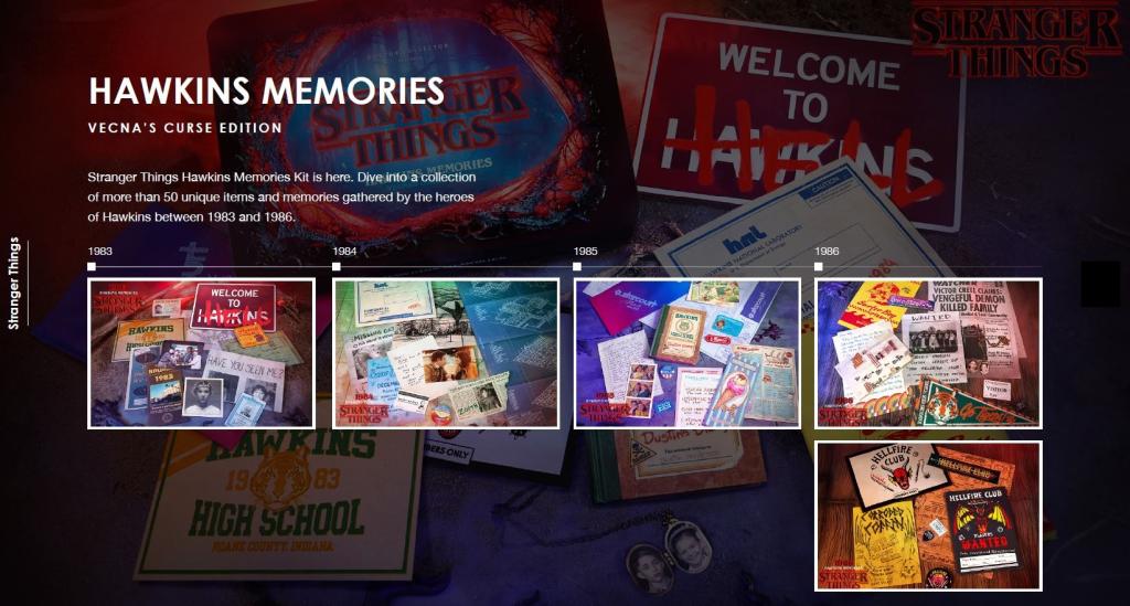 STRANGER THINGS - Hawkings Memories Box - Vecna's Curse Edition UK - 2