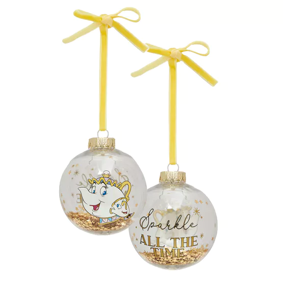 LA BELLE & LA BETE - Set de 7 Boules de Noël - 2