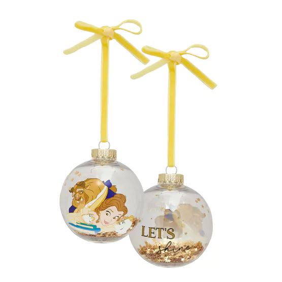 LA BELLE & LA BETE - Set de 7 Boules de Noël - 5