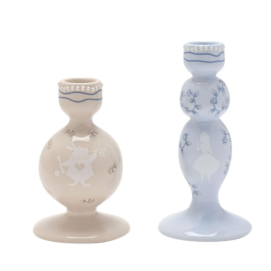 ALICE AUX PAYS DES MERVEILLES - Duo - 2 Porte-Bougies - 2