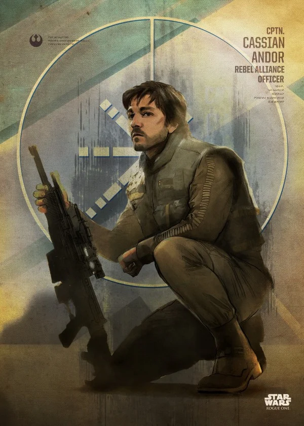 ROGUE ONE KEY FORCES - Magnetic Metal Poster 45x32 - Cassian Andor ...