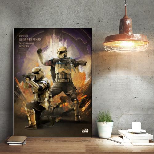 ROGUE ONE KEY FORCES - Magnetic Metal Poster 45x32 - Scarif Trooper - 3