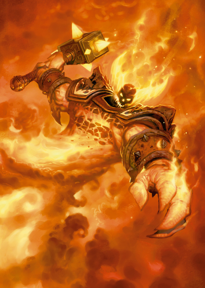 HEARTHSTONE - Magnetic Metal Poster 31x21 - Ragnaros the Firelord ...