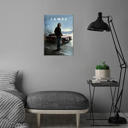 CAR LEGEND - Magnetic Metal Poster 45X32 - James - 3