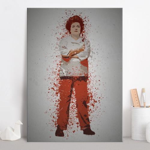 PC SPLATTER - Magnetic Metal Poster 45X32 - Red - 2