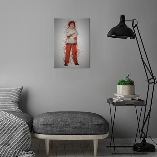 PC SPLATTER - Magnetic Metal Poster 45X32 - Red - 3