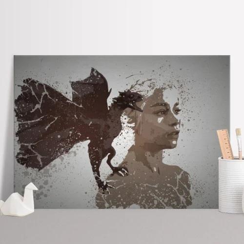 PC SPLATTER - Magnetic Metal Poster 45X32 - Mother of Dragons - 2