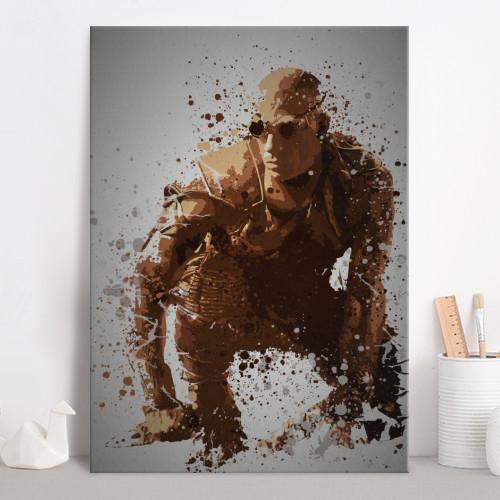 PC SPLATTER - Magnetic Metal Poster 45X32 - Pitch black - 2