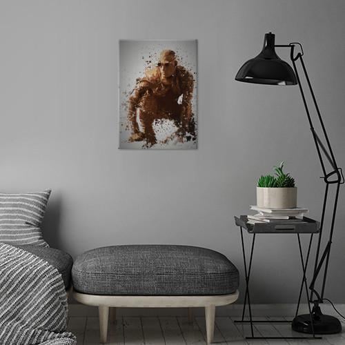 PC SPLATTER - Magnetic Metal Poster 45X32 - Pitch black - 3