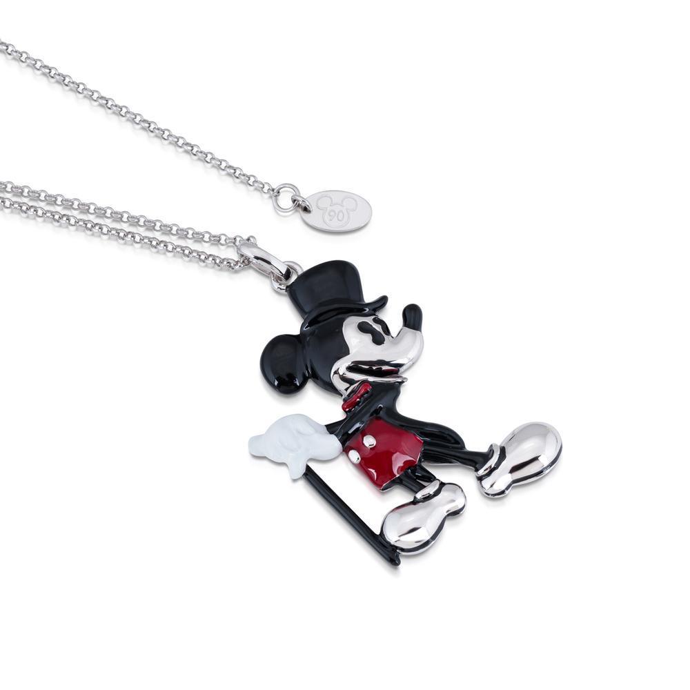 DISNEY MICKEY MOUSE - Showman Necklace 'White Gold Plated' - 2
