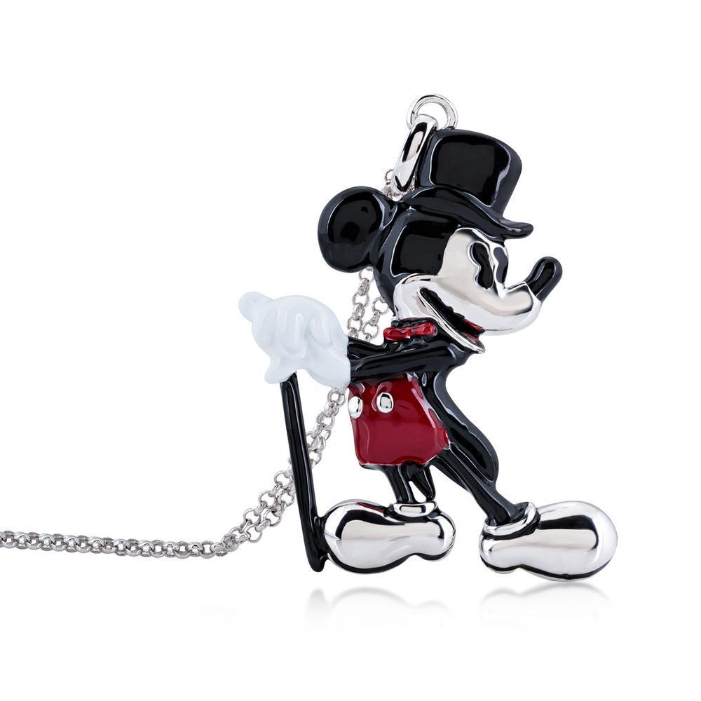 DISNEY MICKEY MOUSE - Showman Necklace 'White Gold Plated' - 3