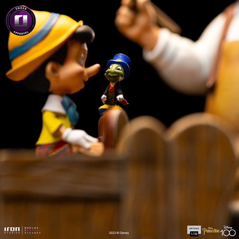 Disney peints à la main en céramique Pinocchio Figurine Statue,   France