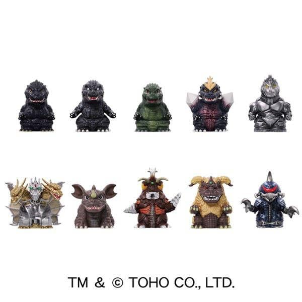 GODZILLA - Soft Vinyl Puppet Mascot 3 BLIND BOX (10pcs) - 4.5-5cm - 3