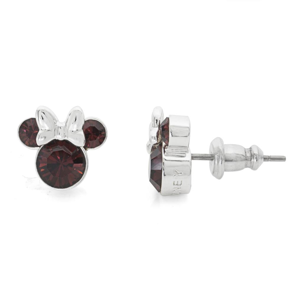 MINNIE - Clous d'Oreilles Anniversaire en Laiton Plaqué - Janvier - 2