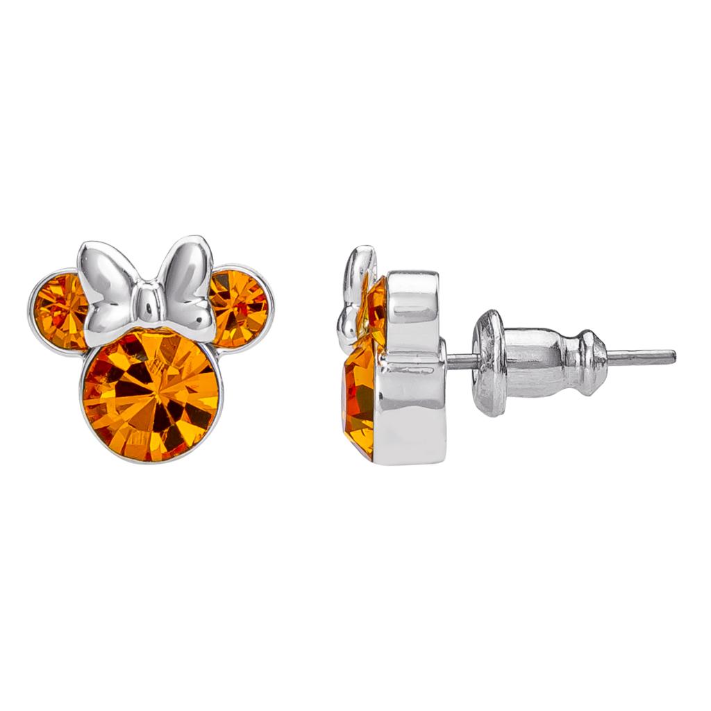 MINNIE - Clous d'Oreilles Anniversaire en Laiton Plaqué - Novembre - 2