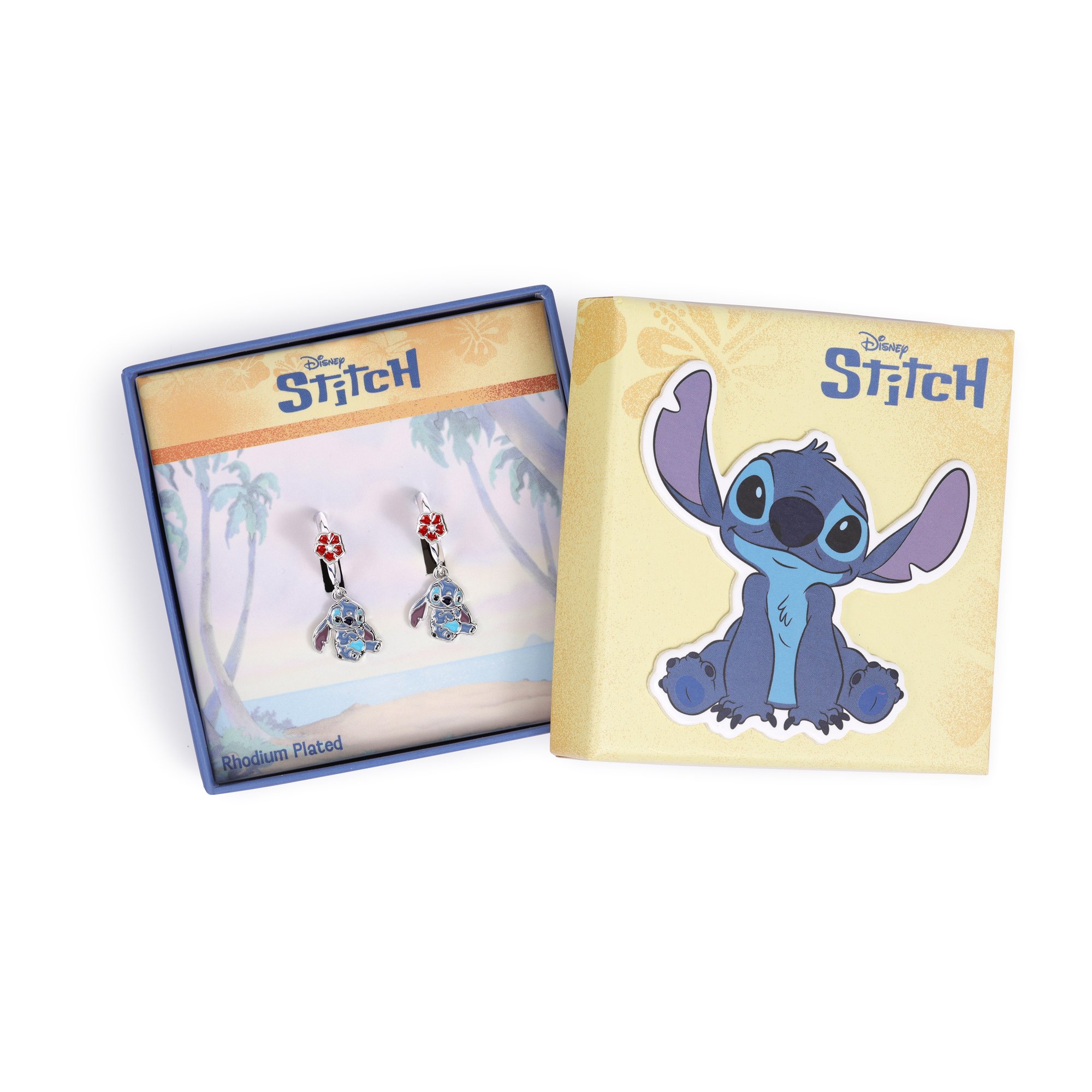 STITCH - 1 Paire de Boucles d'Oreilles Pendantes - Laiton Plaqué :  : Bijoux Peershardy DISNEY