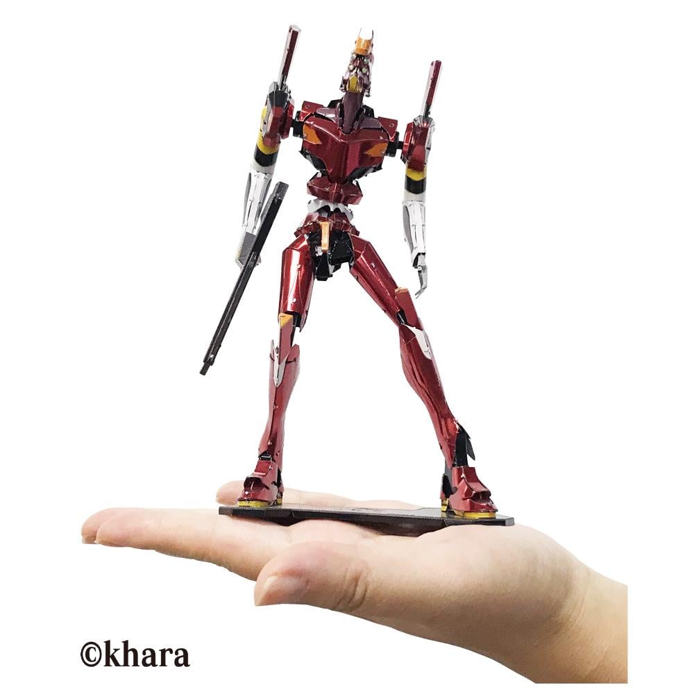 EVANGELION - Unit 02 - Metallic Nano Puzzle 16.5cm - 3