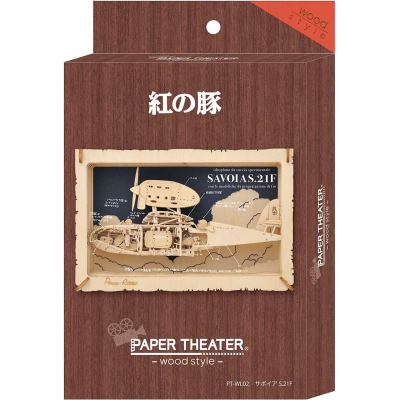 PORCO ROSSO - Savoia - Théâtre de papier Style bois - 3