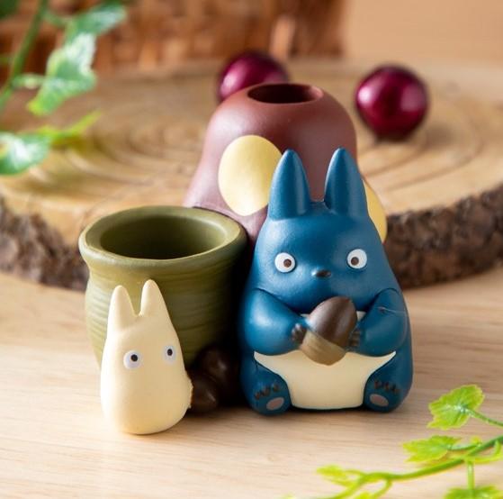 MY NEIGHBOR TOTORO - Blue & White Totoro - Figure Pen Pot 4.5cm - 2