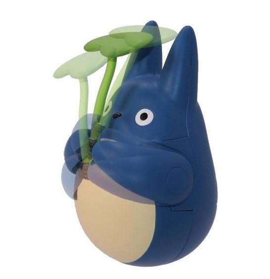 MY NEIGHBOR TOTORO - Blue Totoro with leaf - Figure Culbuto 5.8cm - 4