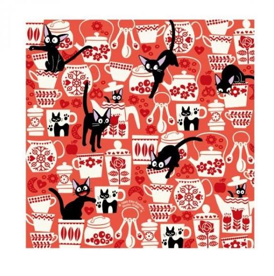 KIKI'S DELIVERY SERVICE - Jiji & Flowers - Chiyogami Paper 15x15cm - 2