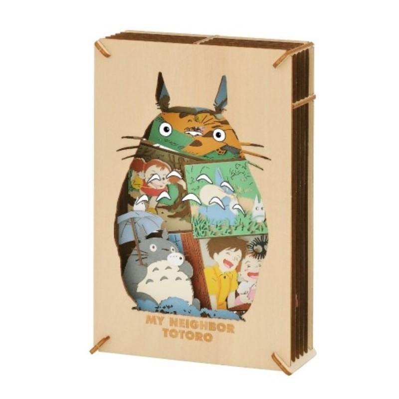 MON VOISIN TOTORO - Totoro - Théâtre de papier Style bois - 2