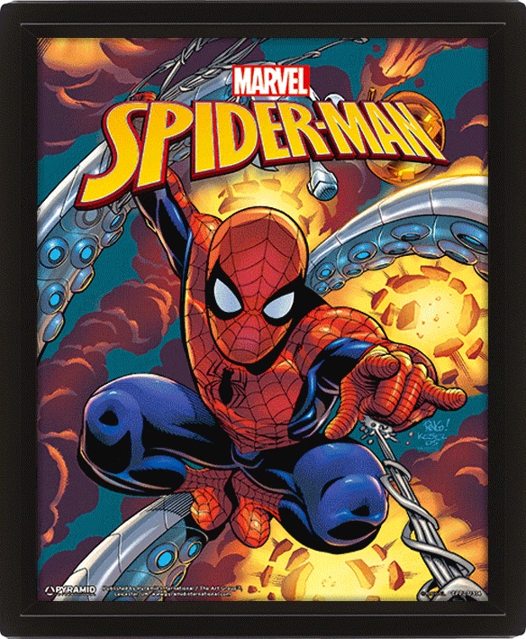 MARVEL - 3D Lenticular Poster 26X20 - Spider-Man Costume Blast_IMAGE_1