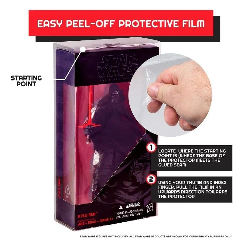 EVORETRO - PET Protector For Black Series 15cm Action Figure 10pc - 4