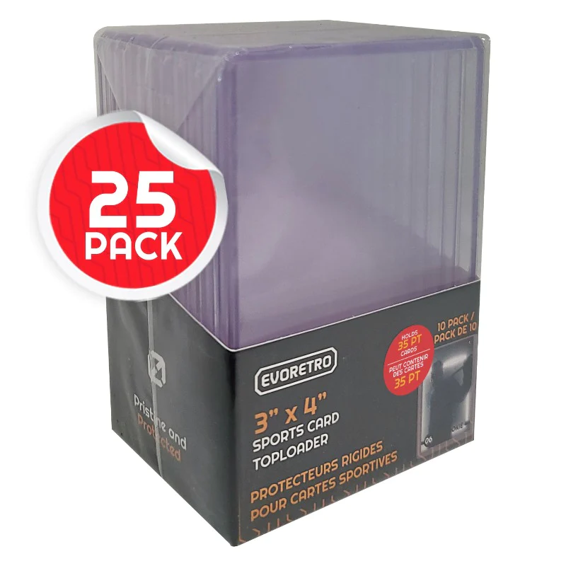 EVORETRO - 3x4 Premium Topload Card Holder 35PT 25-Pack - 2