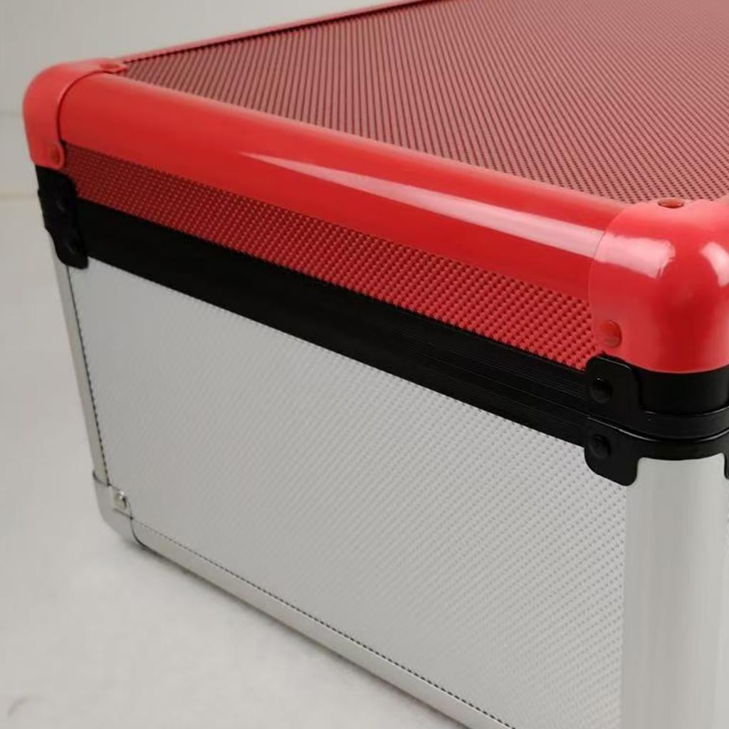 EVORETRO -  Graded Card Storage Box Red and Silver for 90 Cards - 2
