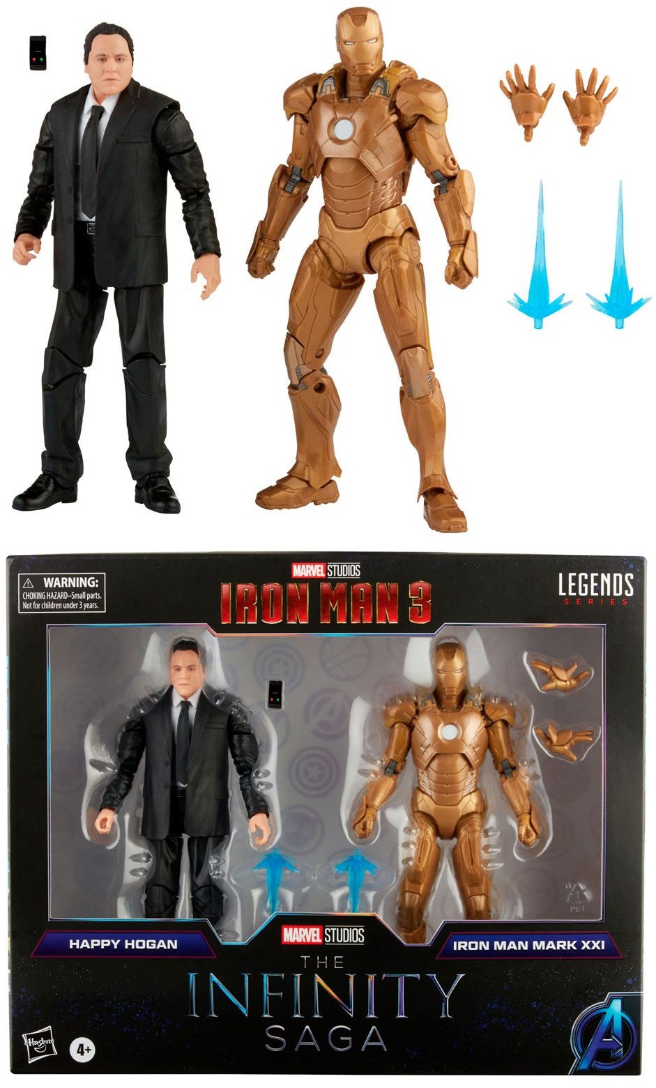 MARVEL - Happy Hogan & Iron Man - 2 Figures Pack Legends Series 15cm_IMAGE_1