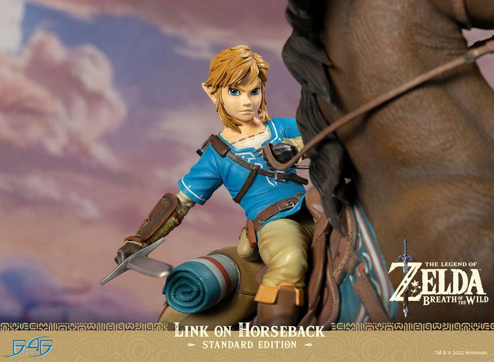 ZELDA BREATH ON THE WILD - Link à Cheval - Statuette 56cm - 2