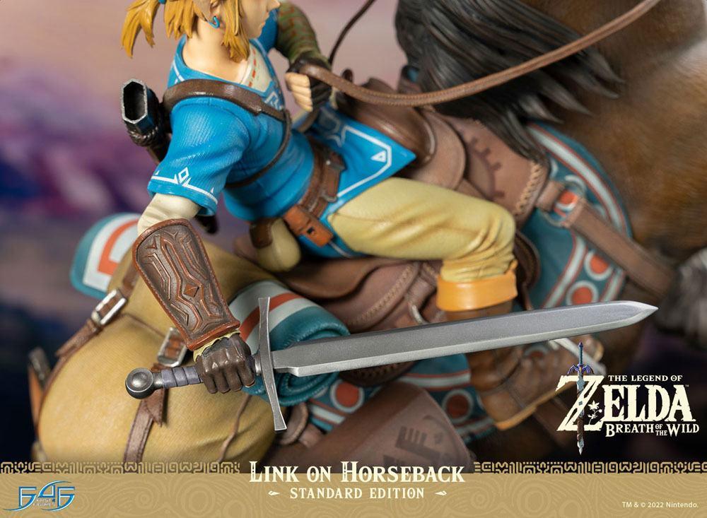ZELDA BREATH ON THE WILD - Link à Cheval - Statuette 56cm - 3