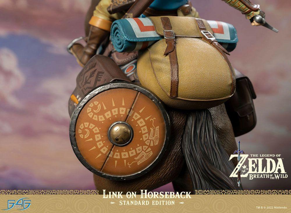 ZELDA BREATH ON THE WILD - Link à Cheval - Statuette 56cm - 4