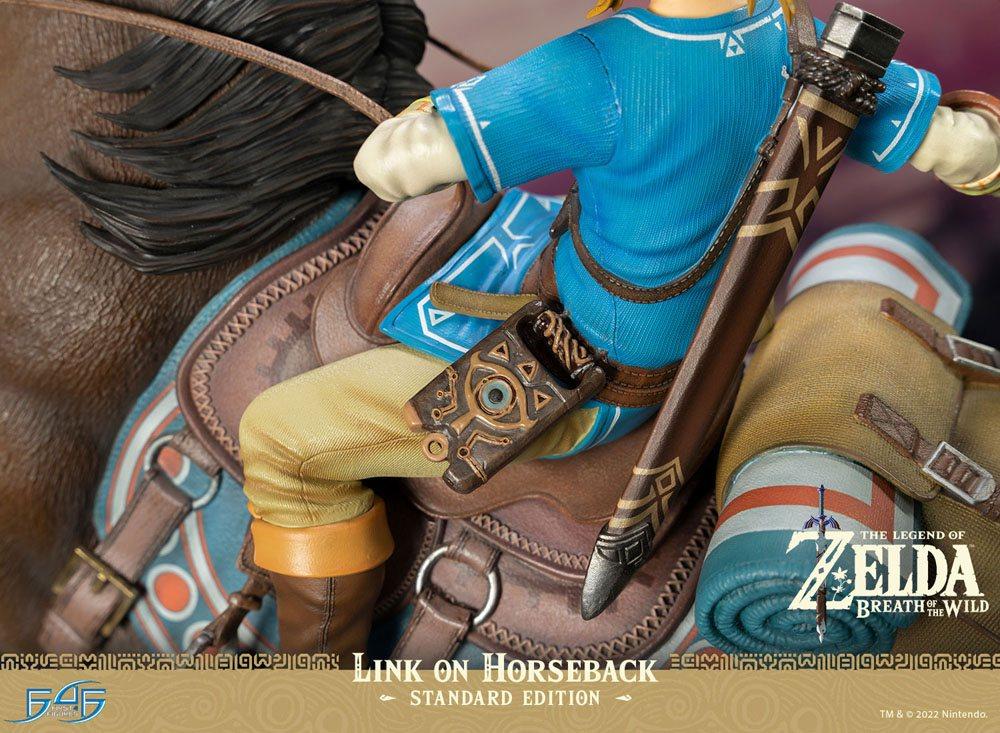 ZELDA BREATH ON THE WILD - Link à Cheval - Statuette 56cm - 5