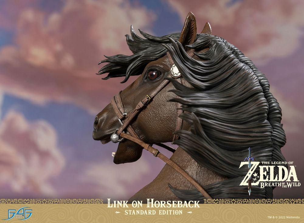 ZELDA BREATH ON THE WILD - Link à Cheval - Statuette 56cm - 6