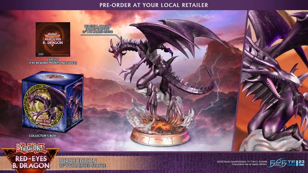 YU-GI-OH! - Dragon mauve aux yeux rouges - Statuette 33cm - 6