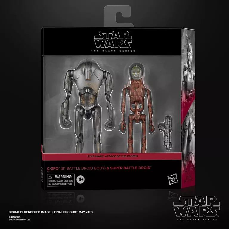 STAR WARS - C-3PO Battle Droid Body & Super Battle Droid - Black Serie - 2