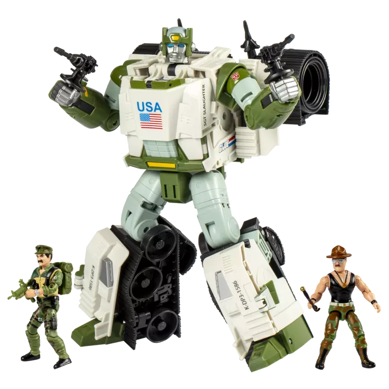 TRANSFORMERS X G.I. JOE - Kup Triple - Figure Collaborative 23cm - 2