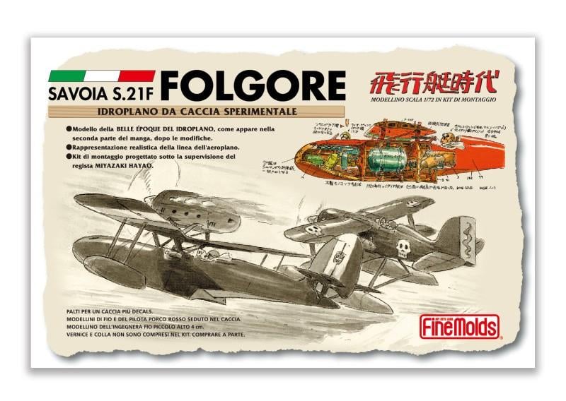 PORCO ROSSO - Savoia S.21 Prototype + Fio - Model Kit à peindre 1/72 - 4