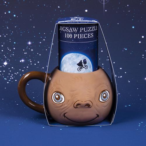 Fizz Creations Lampada E.T. 20 Cm Con Luna E Sagoma, Luce Morbida A Batteria, Perfetta Per Camera Da Letto
