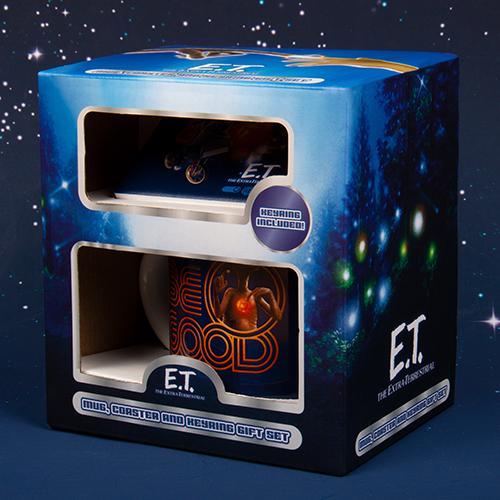 E.T. - Pack Cadeau 3Pc - Mug 460 ml + Sous-Verre + Porte-Clés - 2