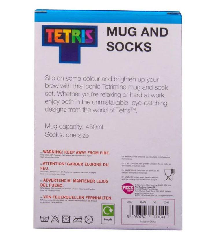 TETRIS - Pack Cadeau - Mug 450 ml + Paire de Chaussettes - 6